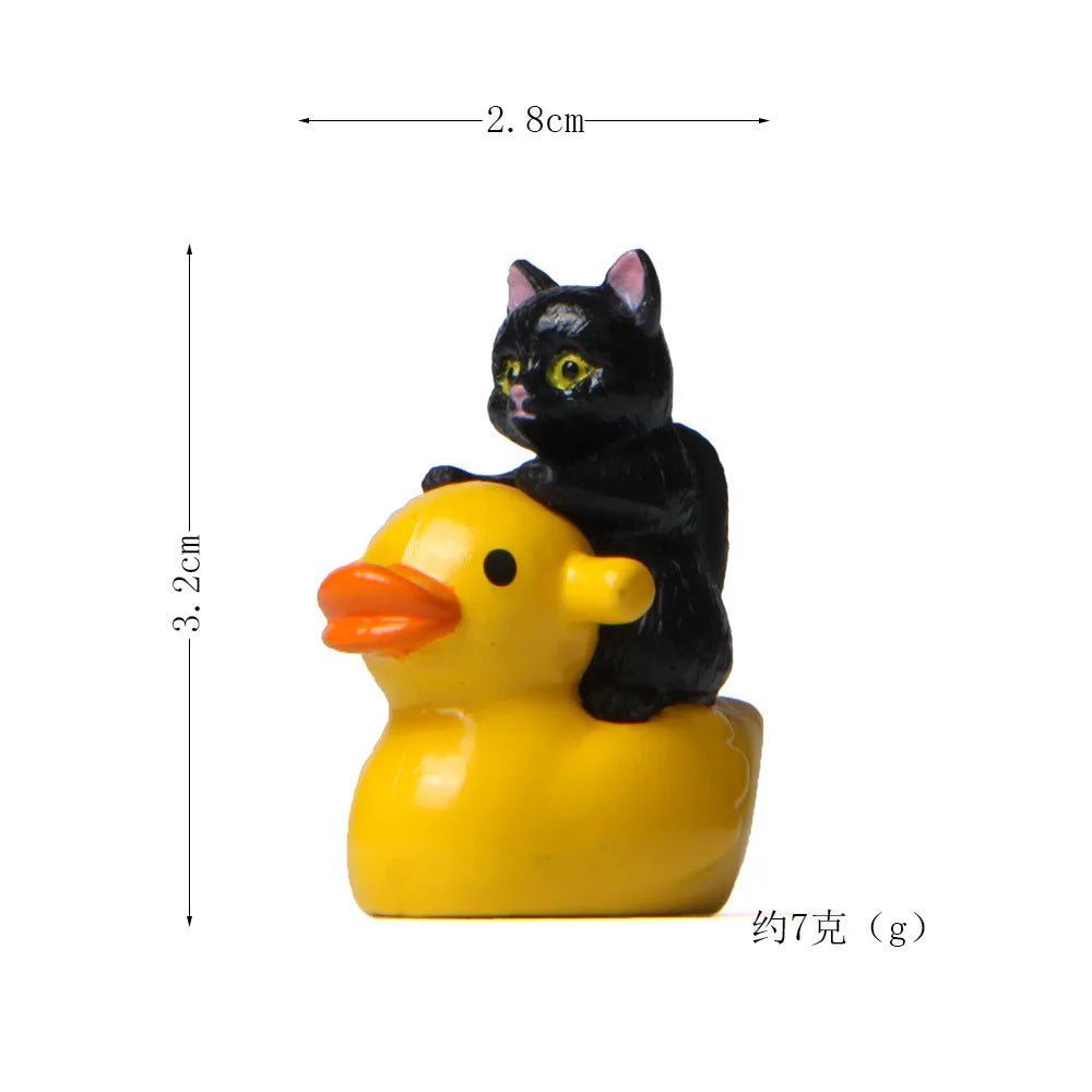 Storazone black cat figure 13 Cat on Toilet Resin Home Decoration Action Figure Dollhouse Landscape Accessories Fairy Garden Miniatures Desktop Model Ornament