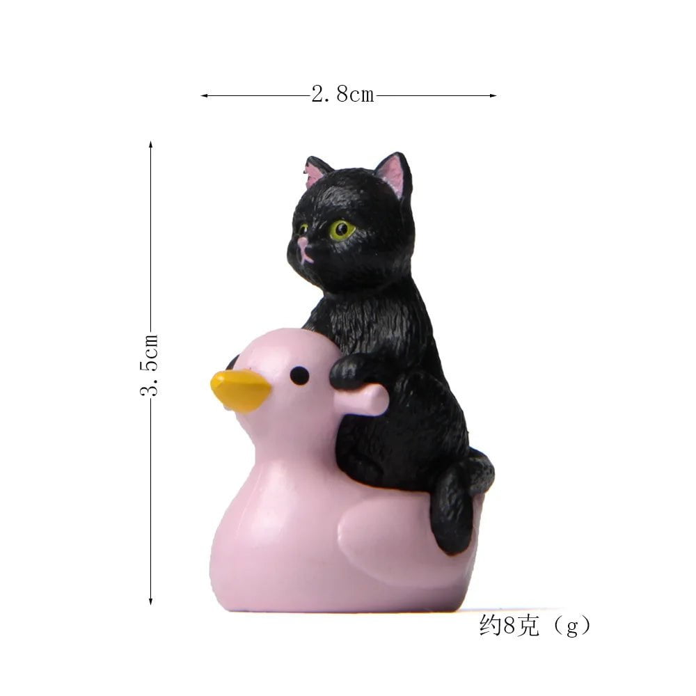 Storazone black cat figure 15 Cat on Toilet Resin Home Decoration Action Figure Dollhouse Landscape Accessories Fairy Garden Miniatures Desktop Model Ornament