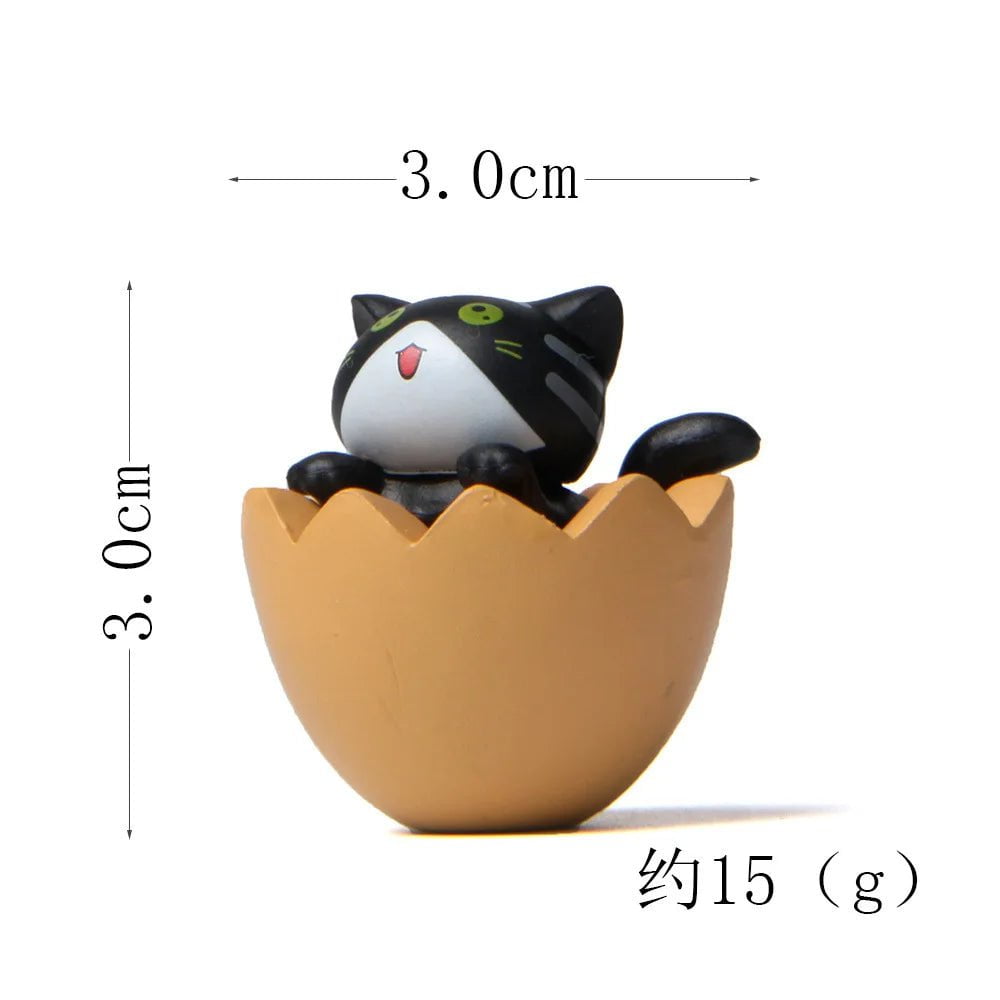 Storazone black cat figure 9 Cat on Toilet Resin Home Decoration Action Figure Dollhouse Landscape Accessories Fairy Garden Miniatures Desktop Model Ornament