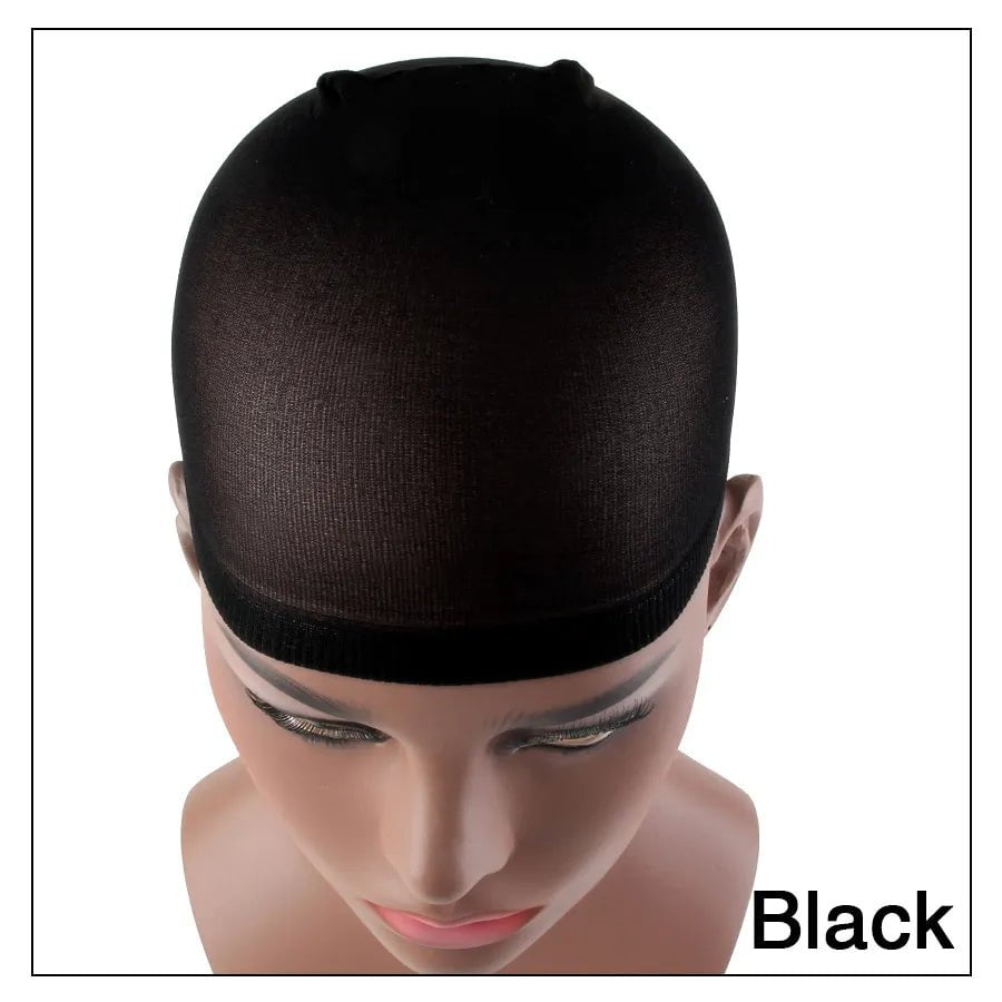 Storazone black / CHINA Alileader 2Pcs High Quality Wig Cap Brown Stocking Cap To Christmas Cosplay Wig Caps Stocking Elastic Liner Mesh For Making Wigs