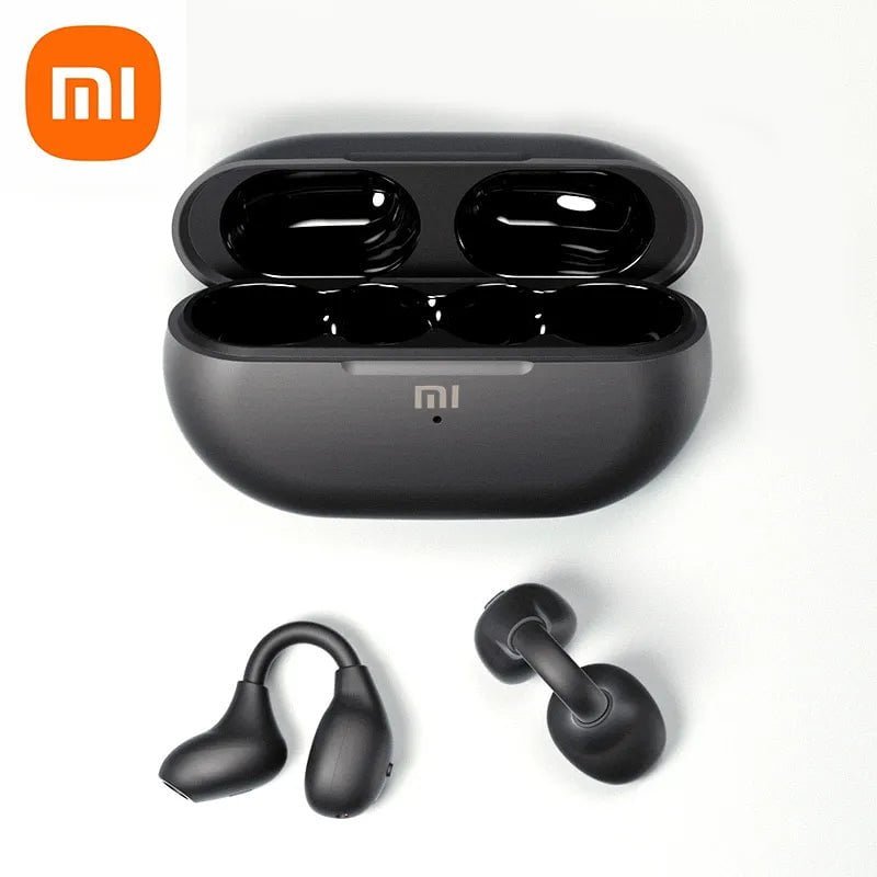 Storazone black / CHINA Xiaomi Wireless Earphones Mijia New Earclip Bluetooth5.3 Headphones Earring Sports Bone Conduction Earbuds Waterproof Headset