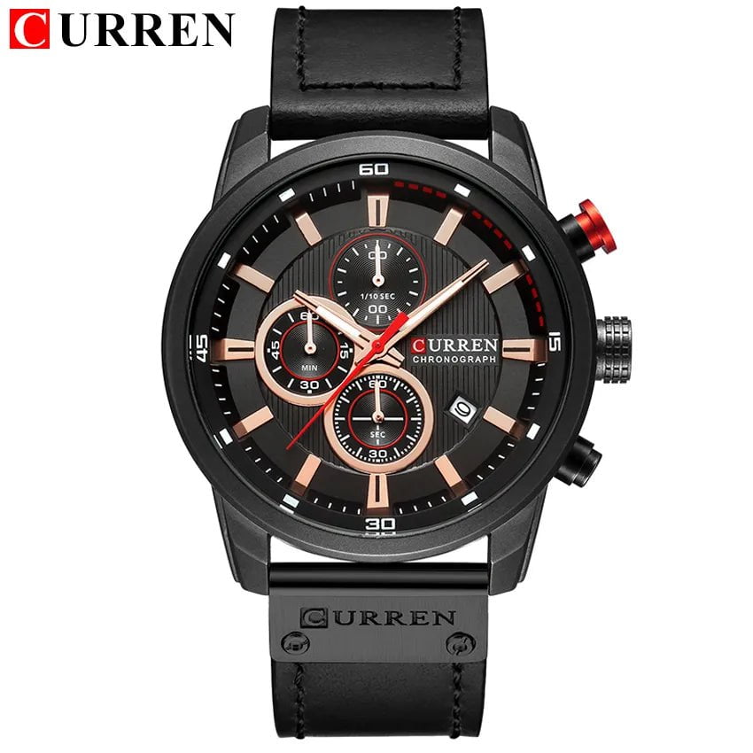 Storazone black CURREN Fashion Date Quartz Men Watches Top Brand Luxury Male Clock Chronograph Sport Mens Wrist Watch Hodinky Relogio Masculino