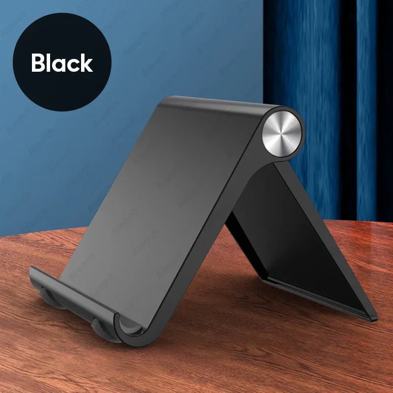 Storazone Black Desktops Holder For Tablet 7.9 to 11 inch , Adjustable Folding Bracket Tablet Stand For iPad Xiaomi Samsung Mobile Phone Support