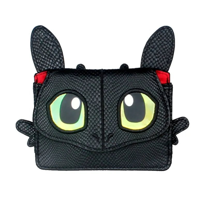 Storazone black Dragon 3D Animal Shaped Wallet, Cute Women's Coin Purse, Keychain Bag For Women