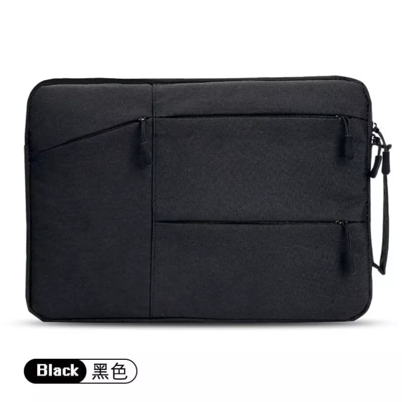 Storazone black / For 12 Inch Laptop Bag PC Case 13 14 15 Cover Funda Sleeve Portable Case For Macbook Air Pro 12 13.3 14.1 15.6 Inch Redmi Mac book M1 Laptop