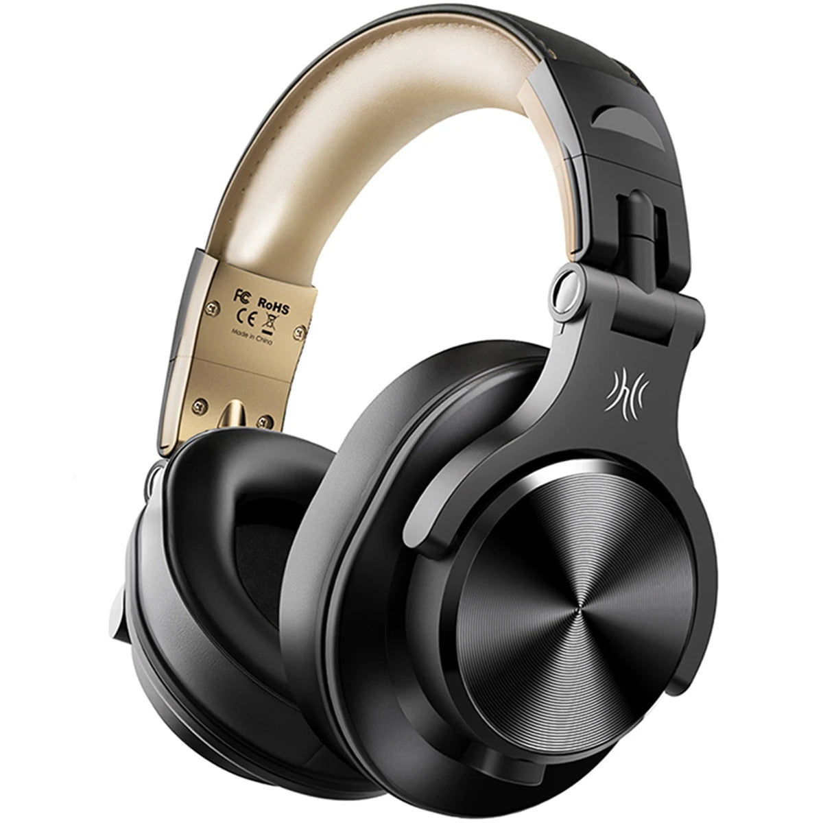 Storazone Black Gold / United States Oneodio Fusion A70 Bluetooth 5.2 Headphones Hi-Res Audio Over Ear Wireless Headset Professional Studio Monitor DJ Headphones 72H