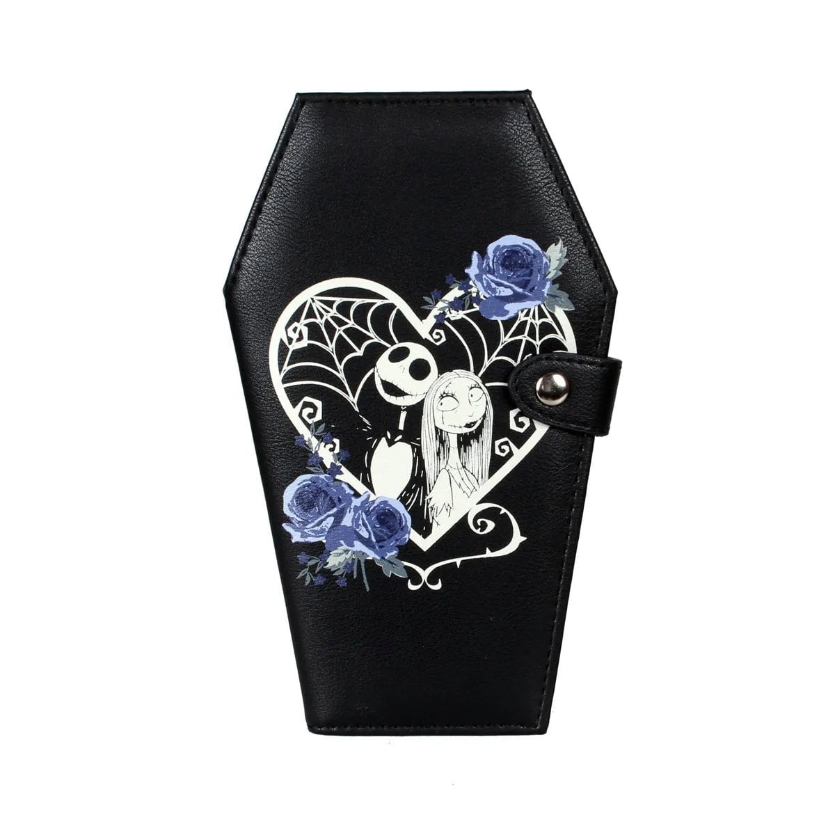 Storazone black Gothic Coffin-shaped Purse Bifold Stylish Credit Card Holder Versatile Clutch Slim Wallet