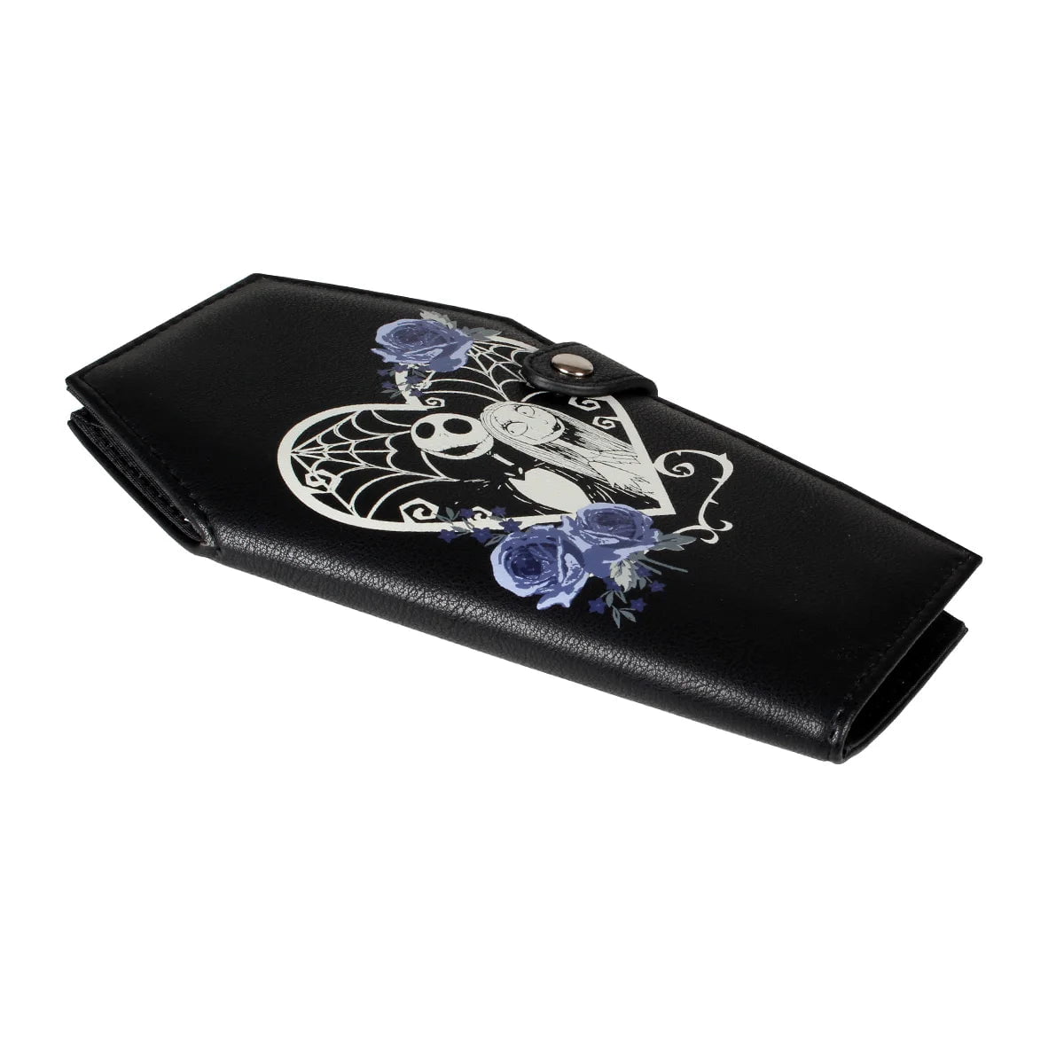 Storazone black Gothic Coffin-shaped Purse Bifold Stylish Credit Card Holder Versatile Clutch Slim Wallet