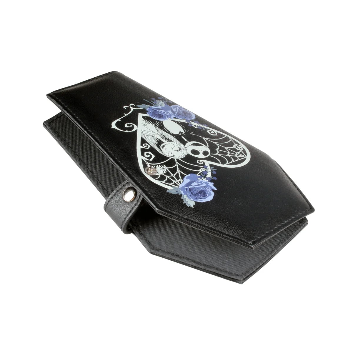 Storazone black Gothic Coffin-shaped Purse Bifold Stylish Credit Card Holder Versatile Clutch Slim Wallet