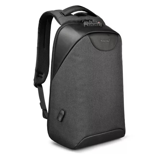 Storazone Black grey / China Lifetime Warranty Anti Theft Backpack For Men For Women No Key TSA Lock Backpack 15.6inch Laptop Backpack Schoolbag For Teenager