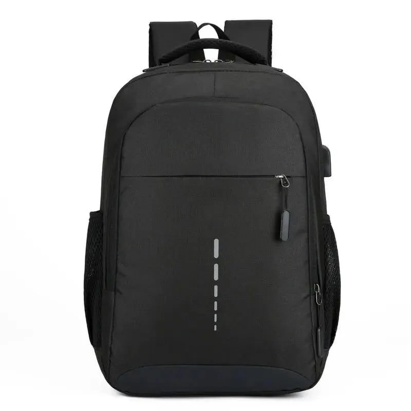 Storazone black Mens BackPack LargeCapacity Simple Fashion Travel Female Student ComputerBag