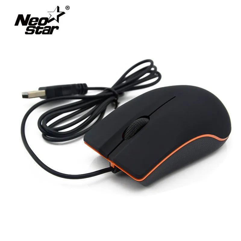 Storazone black Mini USB 3D Wired Mouse Optical 1200 DPI Gaming Mice For Laptop Notebook PC Desktop Computer For Macbook Ultra Thin