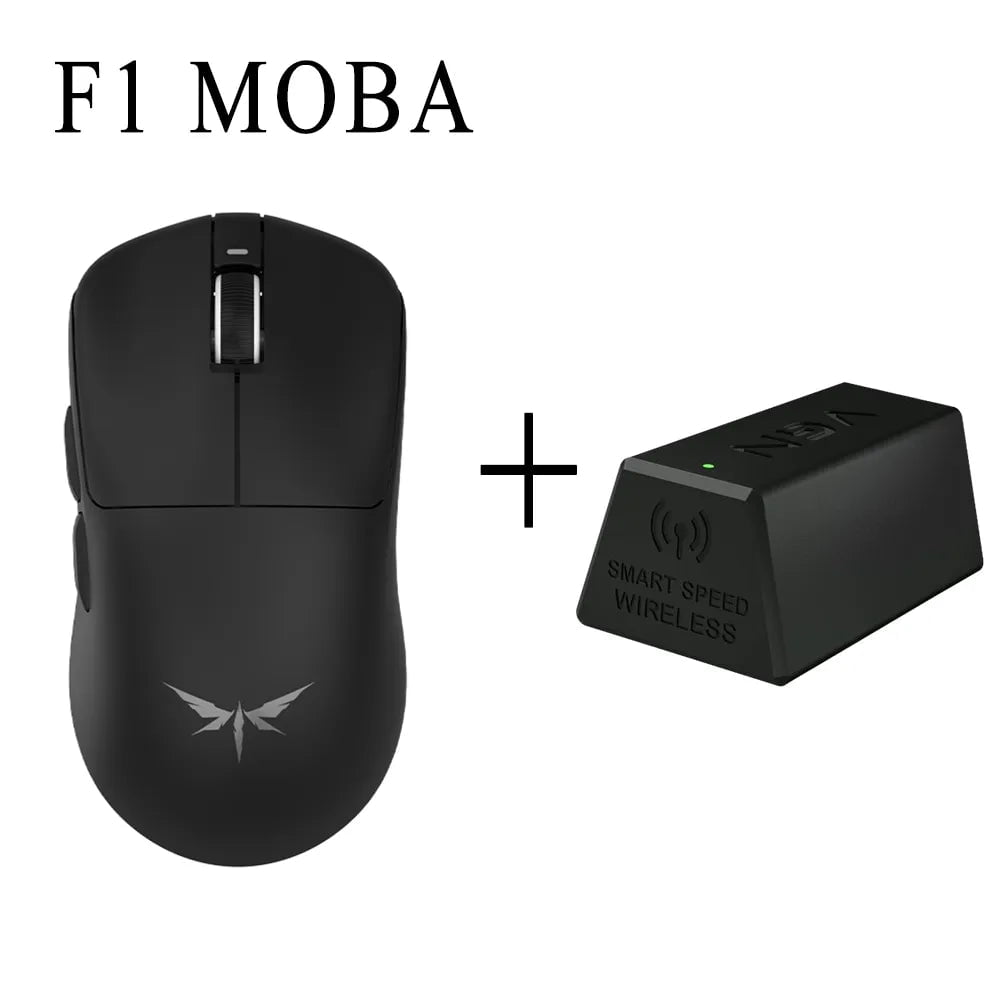 Storazone Black Moba 4K Vgn Dragonfly F1 Moba Wireless Mouse 2.4g Wired 26000dpi 55g Gaming Mouse 130h Mice Rechargeable For Windows Mac Gaming Mice Man