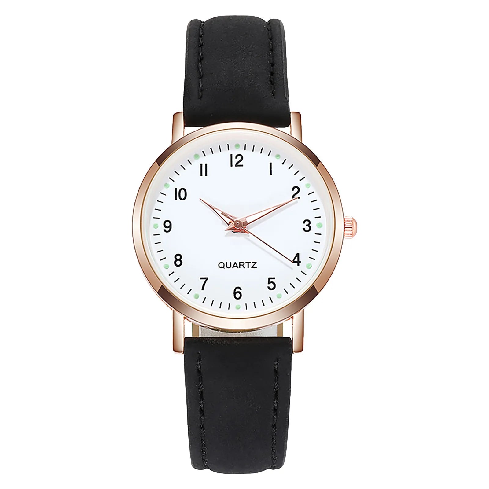 Storazone black NEW Watch Women Fashion Casual Leather Belt Watches Simple Ladies' Small Dial Quartz Clock Dress Wristwatches Reloj mujer