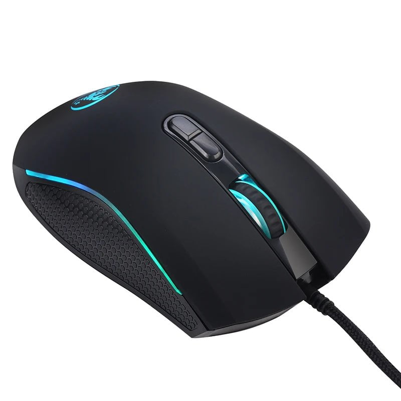 Storazone Black New Wired Gaming mouse gamer 7 Button 3200DPI LED Optical USB Computer Mouse Game Mice Mouse Mause For PC Computer Gamer