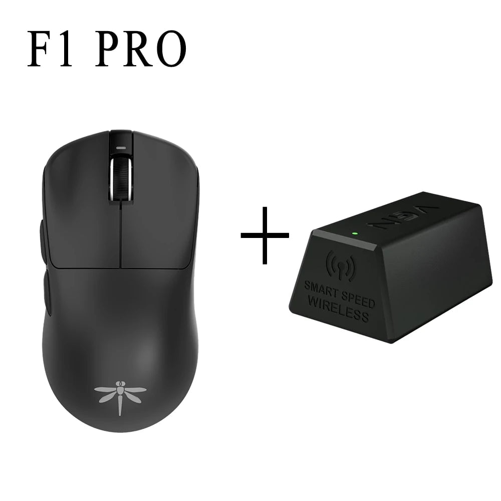Storazone Black Pro 4K Vgn Dragonfly F1 Moba Wireless Mouse 2.4g Wired 26000dpi 55g Gaming Mouse 130h Mice Rechargeable For Windows Mac Gaming Mice Man