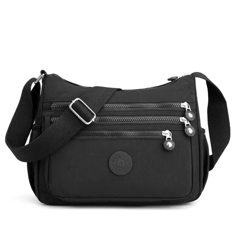 Storazone black Shoulder Bag Crossbody Bag for Women Messenger Bags Waterproof Nylon Ladies Handbag