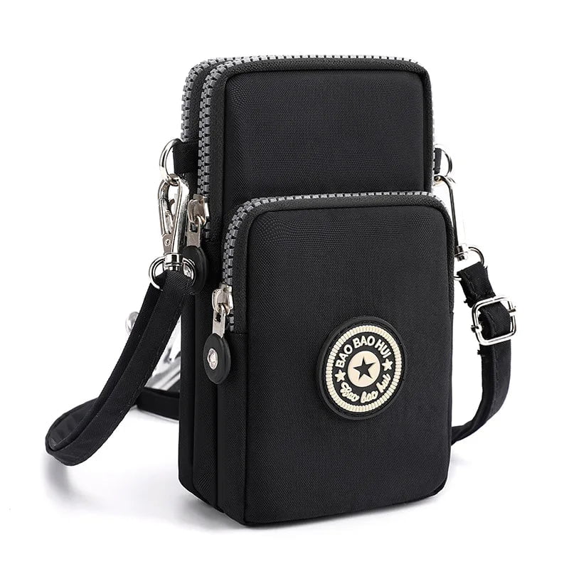 Storazone black Shoulder Bag Nylon Women Mobile Phone Bag Mini Female Messenger Purse Lady Wallet Small CrossBody Bag Women Handbag Сумка Женска