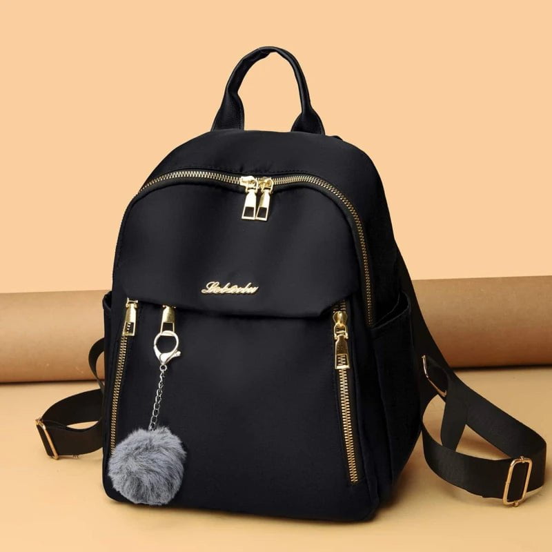 Storazone black Simple Pu Black Large Capacity Backpacks Women Travel Bag Solid Harajuku Student Schoolbag Backpack Unisex Bags High Street