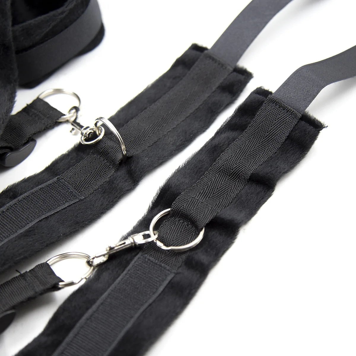 Storazone black SM bed strap bondage toys bed bondage bondage short hair erotic products hand and foot cuffs adult toys