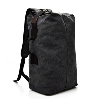 Storazone black / Small 26x45x20cm Man Travel Backpack Large Capacity Mountaineering Hand Bag High Quality Canvas Bucket Shoulder Bags Men Backpacks