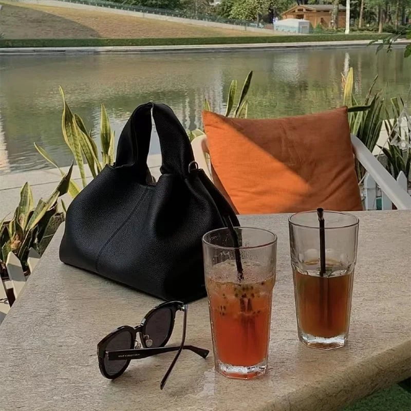 Storazone black SMALL NEW Large Shoulder Side Bag for Women 2022 Trend Designer Winter Simple Solid Color Big High Capacity Tote Bags Handbags