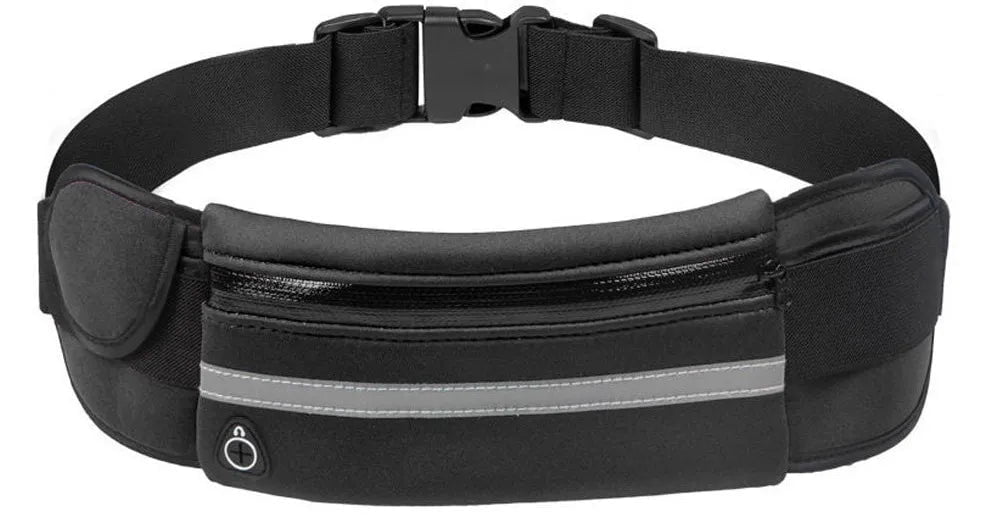 Storazone black Sports Fanny Pack Women Running Waist Bag Men Belt bag Phone Gym Bag Water Hydration Backpack Running Accessories