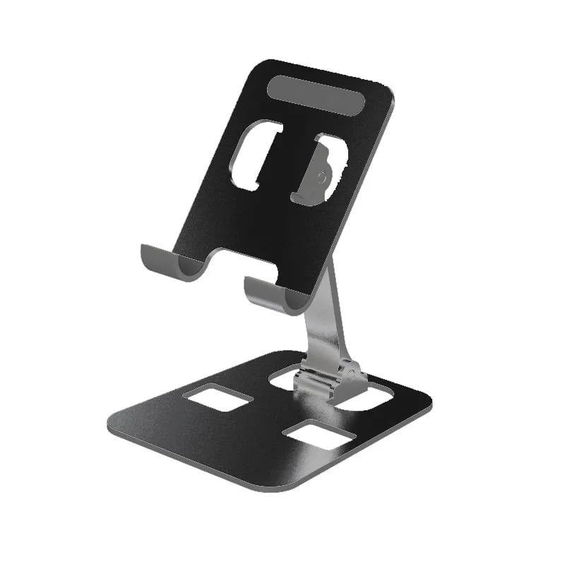 Storazone Black Universal All Aluminum Alloy Portable Tablet Holder For iPad Holder Tablet Stand Mount Adjustable Flexible Mobile Phone Stand