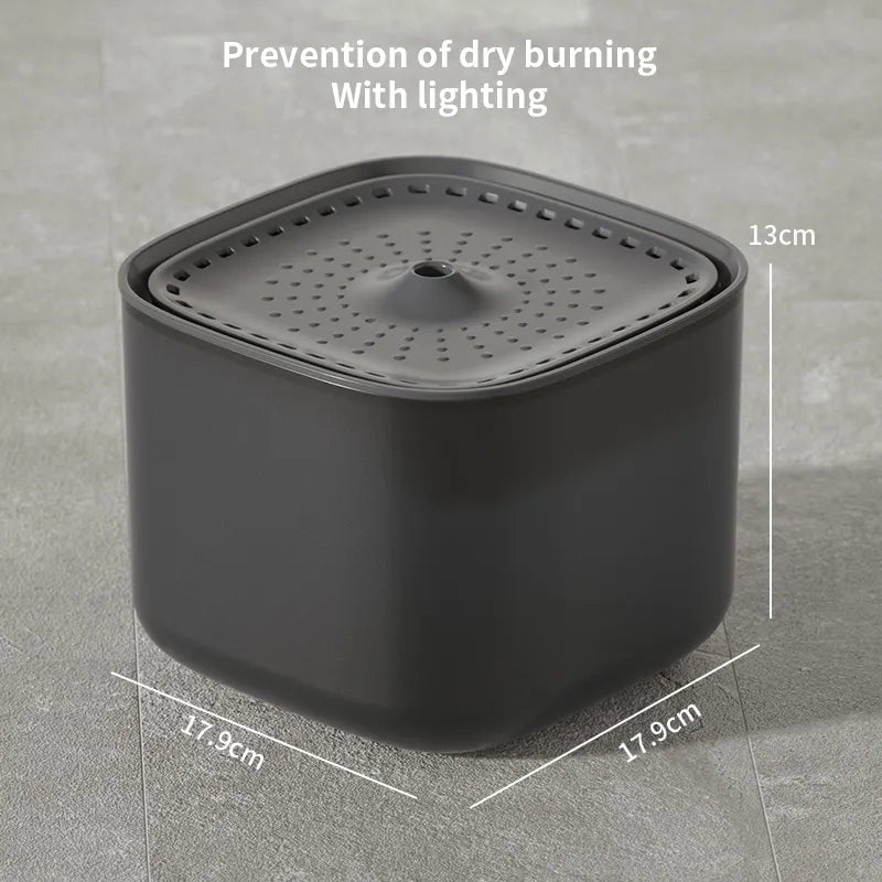 Storazone Black Upgrade / USB / 3L 3L Cat Water Fountain Auto Recirculate Filter Large Capacity Filtring Cat Water Drinker USB Electric Mute Cats Water Dispenser