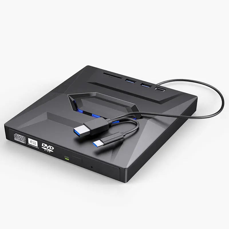 Storazone black USB 3.0Type C External CD DVD RW Optical Drive DVD Burner DVD Writer Super Drive For Laptop Notebook