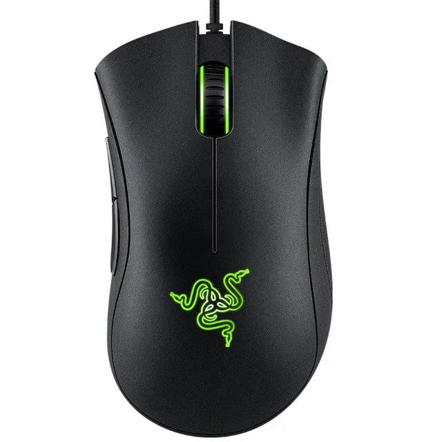 Storazone Black  With Box Original Razer DeathAdder Essential Wired Gaming Mouse Mice 6400DPI Optical Sensor 5 Independently Buttons For Laptop PC Gamer