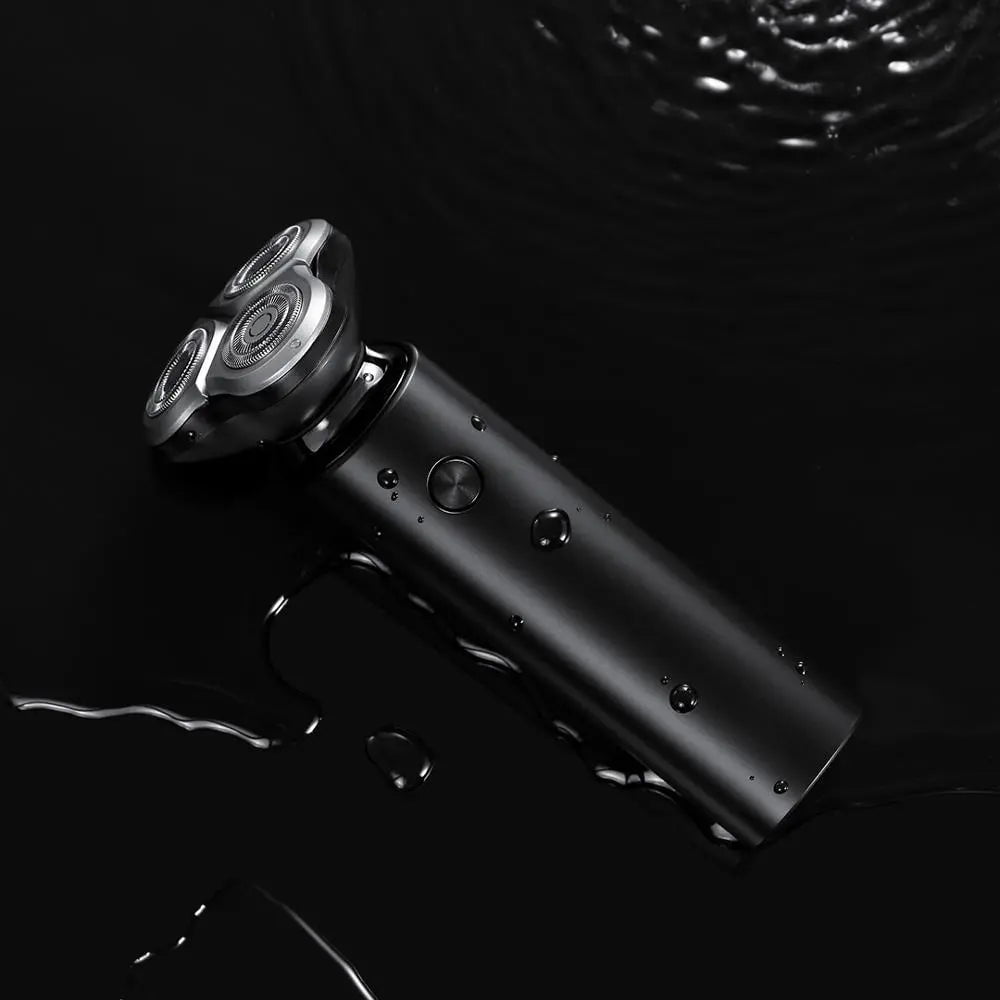 Storazone Black XIAOMI MIJIA Electric Shaver S500 Portable Flex Razor 3 Head Dry Wet Shaving Washable beard trimmer trimer intelligent low noise