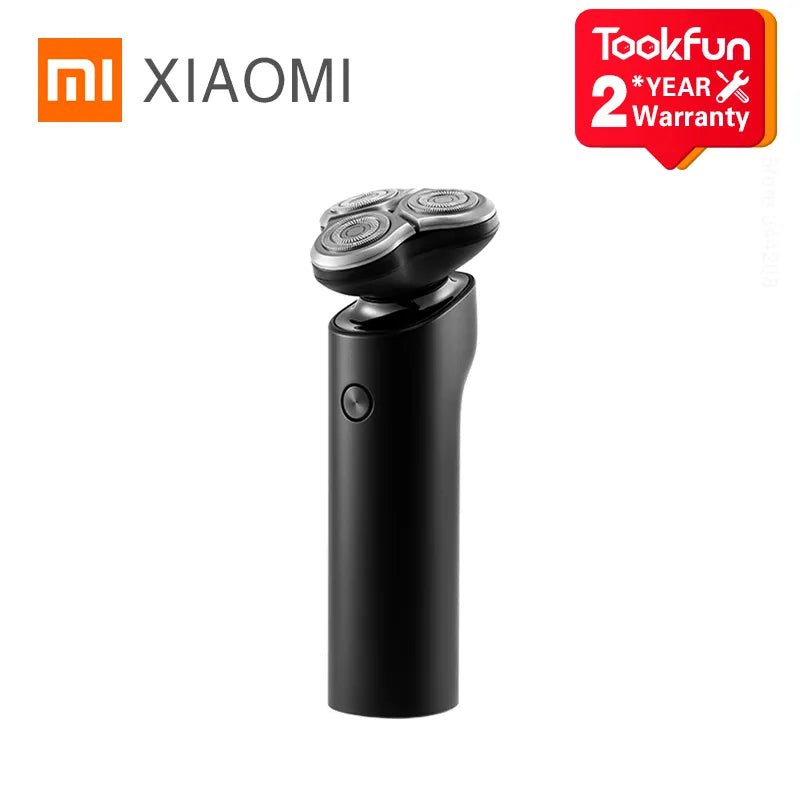 Storazone Black XIAOMI MIJIA Electric Shaver S500 Portable Flex Razor 3 Head Dry Wet Shaving Washable beard trimmer trimer intelligent low noise