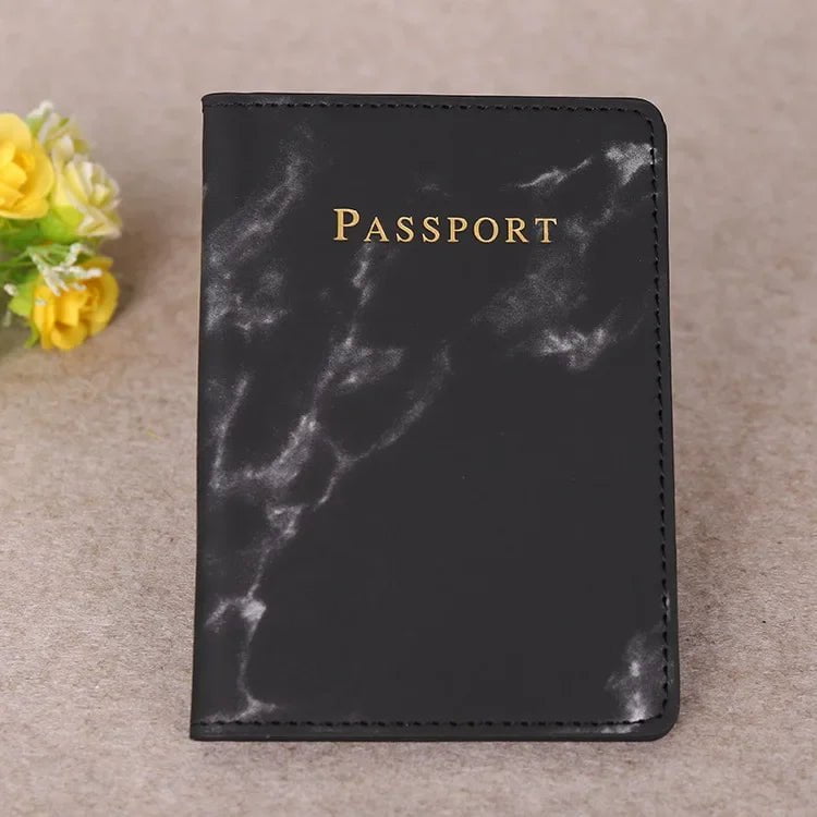 Storazone black2 1 New Simple Fashion Passport Cover World Thin Slim Travel Passport Holder Wallet Gift PU Leather Card Case Cover Unisex