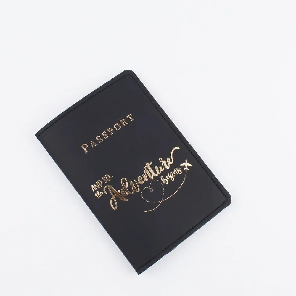 Storazone black2 New Simple Fashion Passport Cover World Thin Slim Travel Passport Holder Wallet Gift PU Leather Card Case Cover Unisex