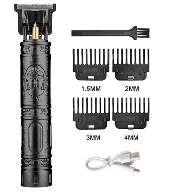 Storazone BlackBuddha 2023 New Vintage T9 Electric Cordless Hair Cutting Machine Professional Hair Barber Trimmer For Men Clipper Shaver Beard Lighter
