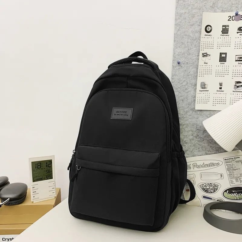 Storazone blackhxd653 / No Pendant JOYPESSIE Waterproof Teenage Bookbag Nylon Rucksack Fashion Girl Backpack Women Shoulder Bag High School Schoolbag Black Mochila