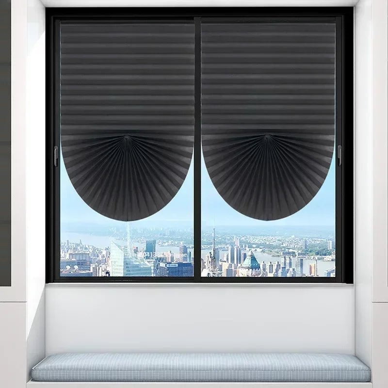 Storazone Blackout Blind for Window Pleated Blinds Cordless Shade Light Filtering Shades for Bathroom Kitchen Office curtains for windows