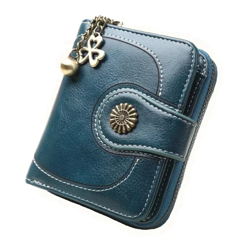 Storazone Blue 1 Women Wallets and Purses PU Leather Money Bag Female Short Hasp Purse Small Coin Card Holders Blue Red Clutch New Women Wallet