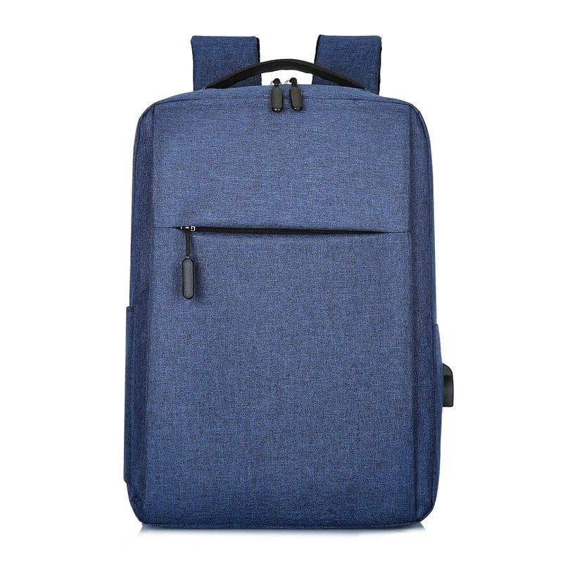 Storazone blue 15.6 Inch Laptop Men Backpack Nylon Travel Male Laptop Backpack Usb Charging Computer School Backpacks Waterproof Bag for Men