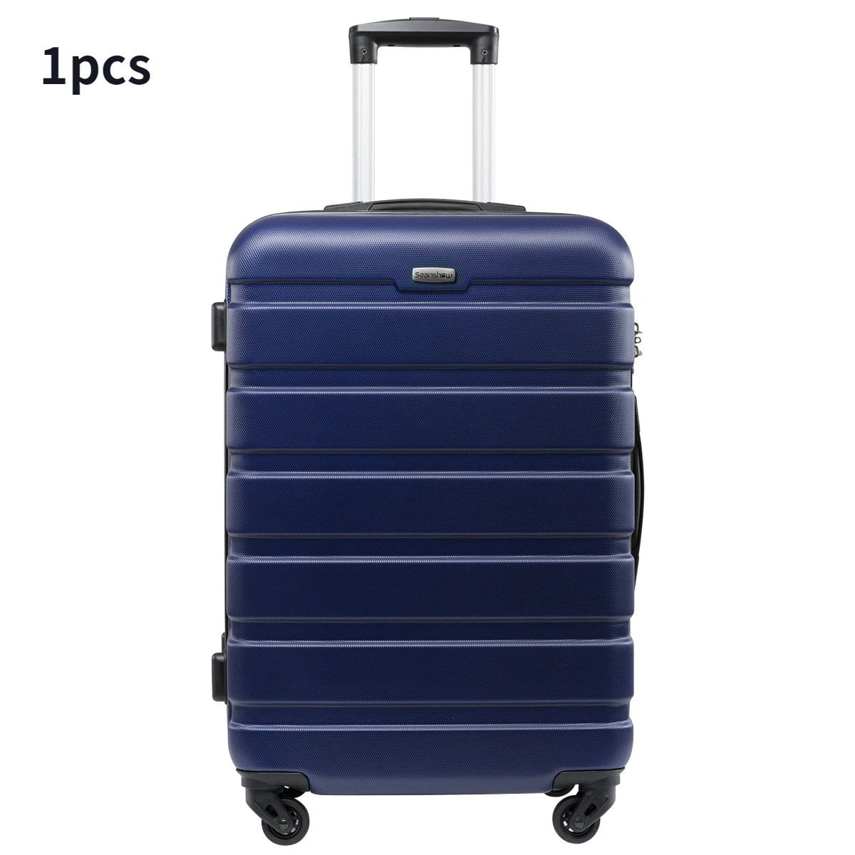 Storazone blue / 16 inches luggage sets suitcase on wheel spinner rolling luggage ABS+PC Customs lock travel suitcase set Carry on Luggage with Wheels