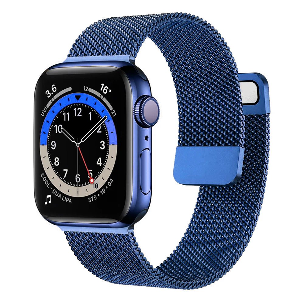 Storazone Blue / 38mm 40mm 41mm / CHINA Strap For Apple watch Band 44mm 45mm 41mm 49mm 42mm 40mm 45mm Milanese Loop bracelet correa iwatch series 9 7 8 4 5 6 SE Ultra2