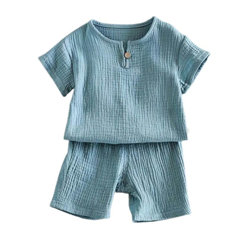 Storazone blue / 3T Baby Boys Clothing Sets 0-5 Years Summer Cotton T-Shirt Children Boys Clothes Suit for Kids Outfit Shorts Outfit Infant