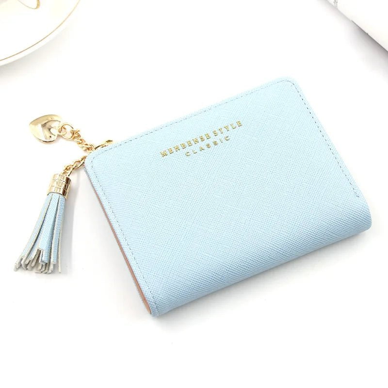 Storazone Blue-B Women's Wallet Short Women Coin Purse Fashion Wallets For Woman Card Holder Small Ladies Wallet Female Hasp Mini Clutch For Girl