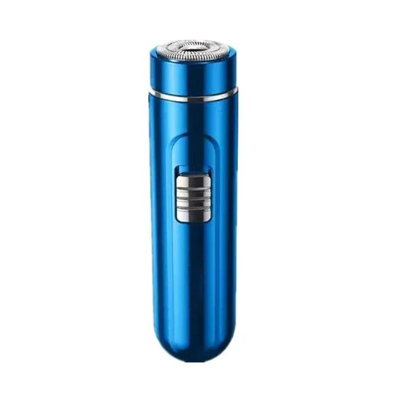 Storazone Blue Compact & Convenient Electric Razor for Men - USB Rechargeable, Wet & Dry, Easy One-Button Use - Perfect for Home, Car & Travel!