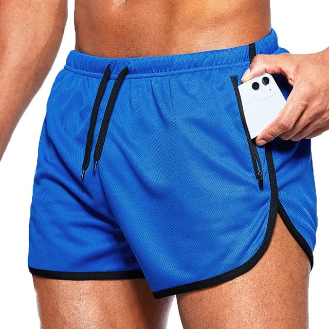 Storazone Blue / M(50-60kg) Men Sport Shorts Summer Sportswear Beach Jogging Short Pants Training Shorts Men Basketball Clothing Gym Fitness Running Bottoms