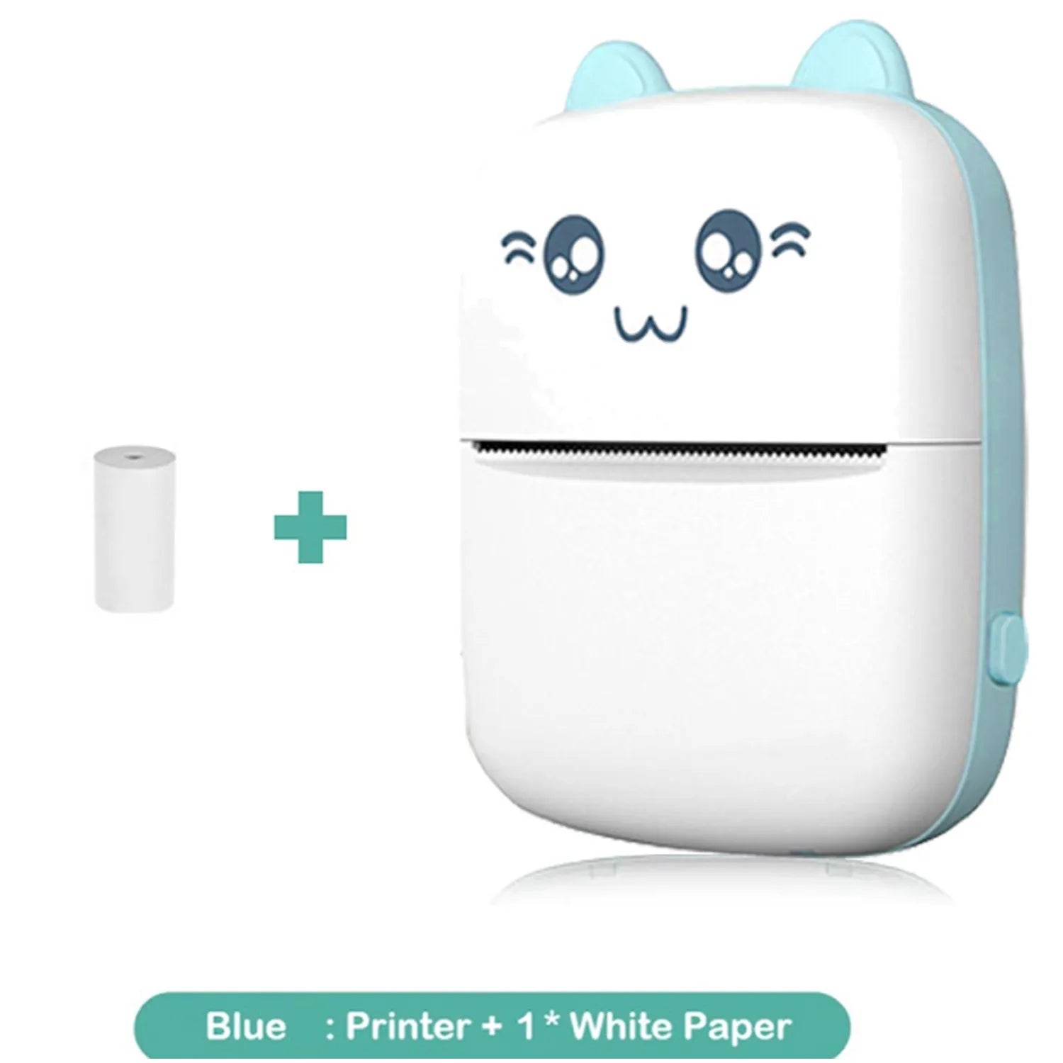 Storazone Blue Mini Printer Mini Pocket Printer, Wireless BT Connection Thermal Printer For Photos Receipts Notes Memo Label Portable Inkless Gift Printer