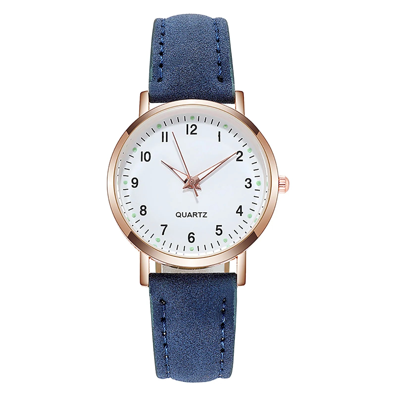 Storazone Blue NEW Watch Women Fashion Casual Leather Belt Watches Simple Ladies' Small Dial Quartz Clock Dress Wristwatches Reloj mujer