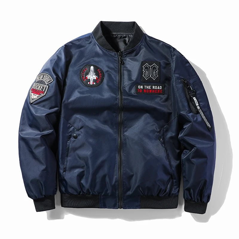 Storazone Blue Standard / M 45-52.5kg 2022 Winter Male Clothing coats garments bomber mens coat racing motorcycle Clothes luxury aviator tactical Field vintage jakets
