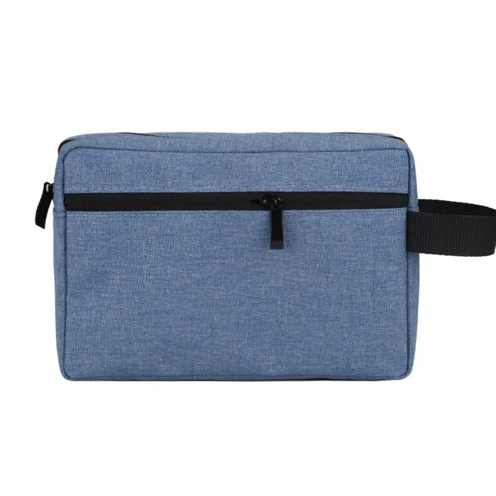 Storazone Blue Travel Mens Toiletry Bag Women Cosmetic Necessaire Case Waterproof Ladies Makeup Bag Beauty Wash Pouch Handbag